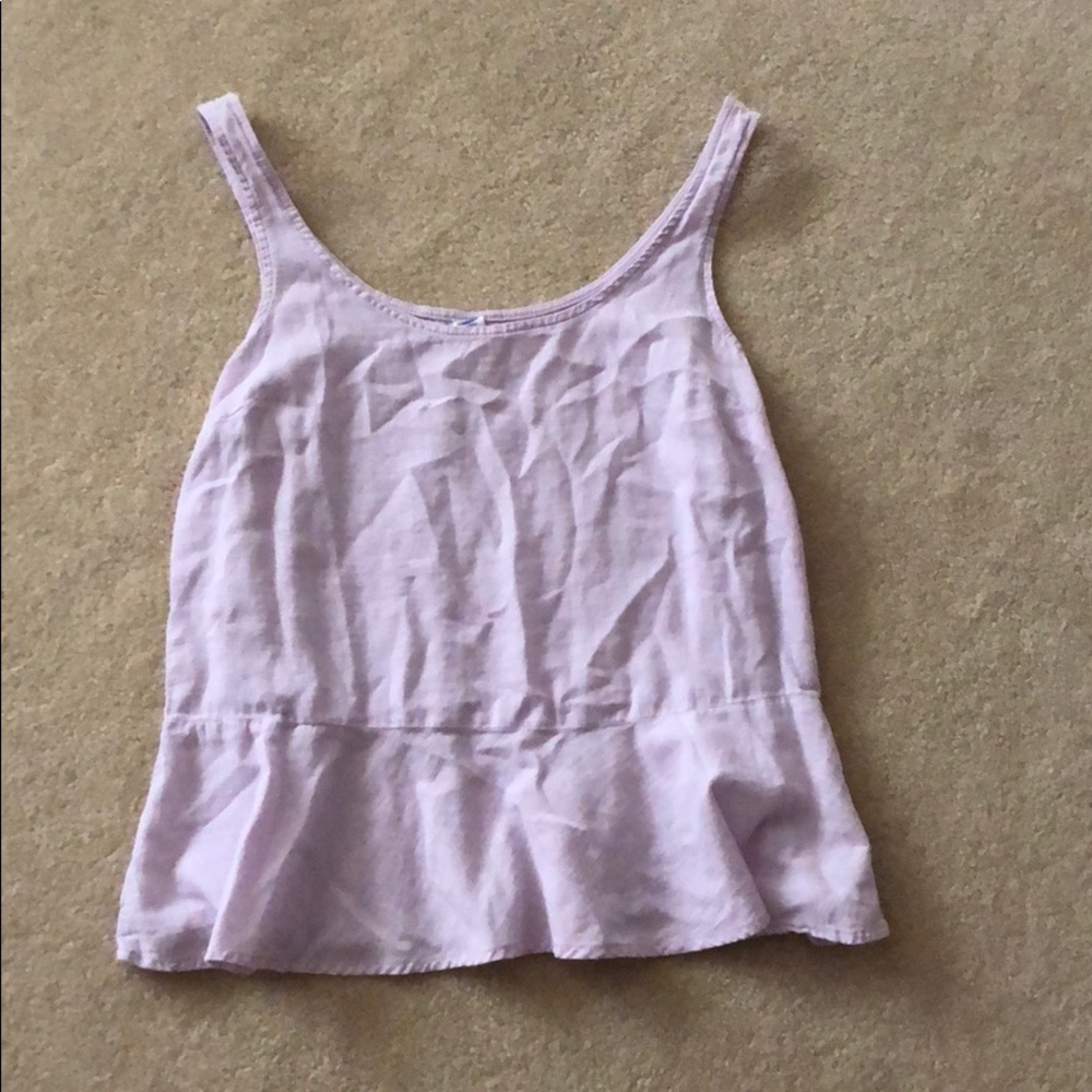 Purple Flared Blouse